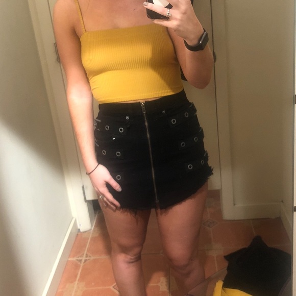 LF Carmar BEATRICE SIDE BUCKLE ZIP FRONT SKIRT - Picture 4 of 4